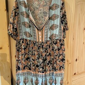 Floral V-Neck Women's Top